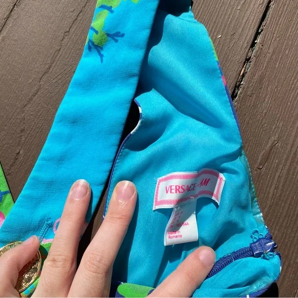 100% Silk Versace For H&M Dress - Picture 5 of 6